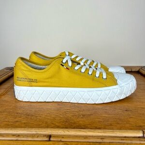Palladium Palla Ace Canvas Sneaker Spicy Mustard Mens Size 8.5 Women’s Size 10